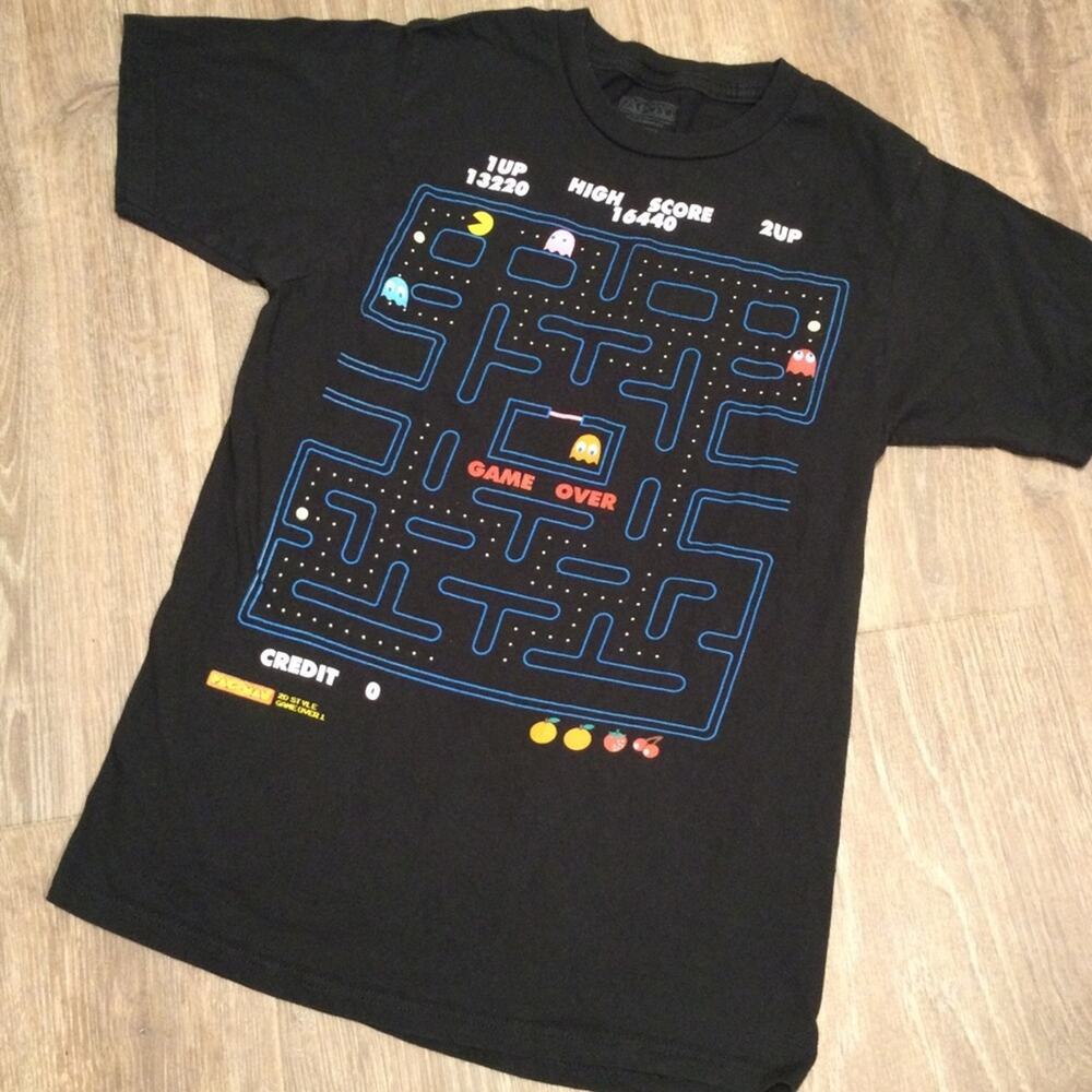 PAC-MAN black T-shirt small
